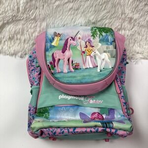 Astra Playmobil Fairies Backpack Travel Bag Satchel Geobra Pink Two Compartments